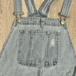 Wax Jean Distressed Denim Overall Jeans Photo 5