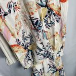 Free People Ivory Floral Island Time One Shoulder Cropped Jumpsuit Womens Medium Photo 11