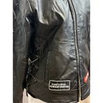 Diamond Plate Buffalo CustomLeather Biker Jacket w/ Patches American Photo 13