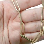 Sugarfix BaubleBar Nickel Free Paperclip Chain Link Statement Necklace Gold Tone Photo 1