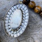 Carolyn Pollack Relios Sterling Silver Tiger’s Eye Pendant Beaded Necklace 23” Photo 6