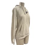 Nike  Hooded Sweatshirt Women’s Small Cream Color Black Logo Photo 3