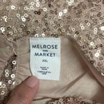 Melrose and Market  Rose Gold Sequin Top Sleeveless XXXL NWT Glam Bling Party Photo 6