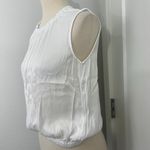 Cloth & Stone Anthropologie XS White High Neck Sleeveless Tank Top Photo 2
