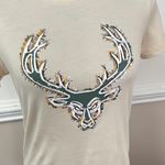 Bella Canvas Bucked Up Beige Short Sleeve Logo Tee Photo 1