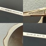 MONT BLANC MB 416S 25F 58▪️17 135 Ivory Gold Women’s Designer Sunglasses Photo 14