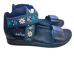 Alegria  Lucia Aqua Floral Strappy Flat Sandals- Women's‎ Size 37/7.5 Photo 1