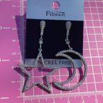 Jessica Simpson earrings for women 925 Silver Moon and Star designed Photo 3