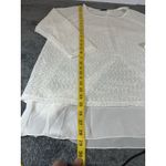 Shannon Ford New York White Lace Lined Split Back Blouse Size 1X Photo 3