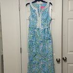 Lilly Pulitzer EUC LILY PULITZER GUILIANA MAXI DRESS WO SIZE 10 BELTED POCKETS JUNGLE ANIMALS Photo 8