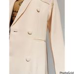 Double Breasted Blazer Coat NWOT Tan Size M Photo 7