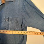 basic editions  Denim Button Down Shirt Vintage Womans XL Photo 5