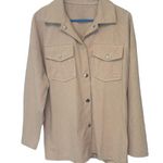 Emery Rose NEW dusty pink textured soft snap up shacket, size Small Photo 0