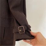 No.6 100% cotton beautiful brown jacket with leather buckle detailings Size M Photo 4