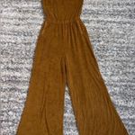 Aerie OFFLINE by  Summer Lights Terry Jumpsuit Tan Camel size M Photo 2