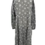 Torrid Kimono Duster Cotton Daisies Black White Gingham Plaid Print Plus Size 1X Photo 5