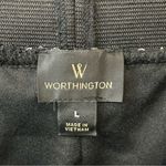 Worthington Matte Silver and Black Sequin Skirt Size Large Photo 8