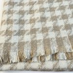 Houndstooth NWT Beige  Scarf Photo 1