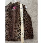 Betsey Johnson Betsy Johnson Faux Fur Leopard/ Cheetah Print Vest Size Small Unique & Bold Photo 7