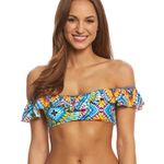 Jessica Simpson Women's  Multi Surfside Tie Dyed Bikini Swim Top Photo 1