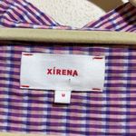 Xírena Dawson Button Front Cropped Shirt in Coral Cove Pink Purple Size Medium Photo 3