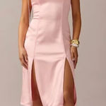 Women's J. Crew X Anna October Side Slit Cami Slip Dress Pink size 4 Coquette Photo 0