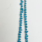 Turquoise Color Bead Nugget Necklace Choker with white pearls Y2K 90s Photo 5