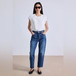Apiece Apart Mensy Mid Rise Jean Vintage Blue Wash Photo 15