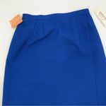 Nordstrom Vintage ‎ Pencil Skirt Deadstock Blue Faux Wrap Professional Blue NWT Photo 6