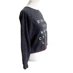 Madewell Tourguide Crewneck Sweater Big City Names Navy Martin Lined Size Small Photo 2