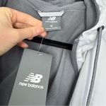 New Balance NWT New Balence Gray Fleece Lined Windbreaker Jacket Water Resistant Hooded M Photo 3