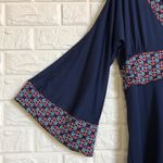 Bell sleeve golf golfing with‎ back pocket dress Blue Size M Photo 3