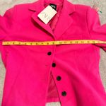 ZARA Vibrant Pink Blazer with Black Buttons Size Small NWT Photo 6
