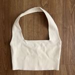 White halter crop top Size XS Photo 0