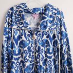 Lilly Pulitzer Angela Zip Up Resort Navy Beach Bathers Sweater Photo 2