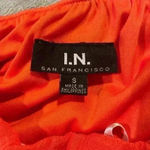 I.N. San Francisco Women’s Orange Tube Top  Dress Photo 3