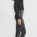 Aritzia Wilfred Free Daria Faux Leather Legging Pant in Black Size L Photo 2