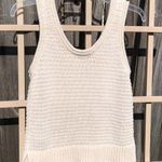 Madewell Cream Knit Tank Sweater Vest | Size S Photo 2