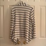 Sundays Lazy  Striped Women's Cardigan - Black and White Photo 2