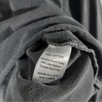 Joah Brown Distressed Cropped Shirt One Size Gray Long Sleeve! Photo 3