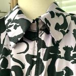 ZARA "Dita" Satin Effect Ruched Print Mini Dress in Purple/Black Photo 6