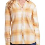 Weatherproof  Women's Plaid Shirt - Yellow and White Photo 0