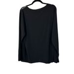 Peter Nygard Snake Skin Print Rhinestone Long Sleeve Blouse Size XL Photo 2