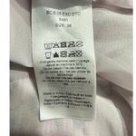 Ganni Georgette Mini Dress Women 36 Pink Black Floral Pleated Ruffle Square Neck Photo 8