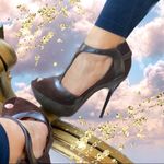 L.A.M.B. Tailynn T-Strap Stilettos Heels A9 Photo 1