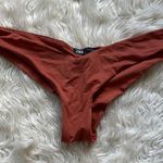 ZARA  Rust Orange Bikini Bottoms High Cut Photo 0