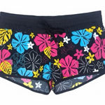 Women’s Tropical Floral Summer Swim Shorts Black Size M Photo 0