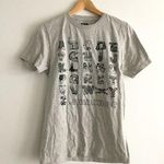 Star Wars In An Alphabet Far, Far Away Characters T-Shirt Top Womens Size S Gray Photo 0