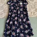 NWT Lauren Ralph Lauren Classic Knit Flutter Sleeve Gown size XS Blue Photo 0