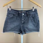 Universal Threads Universal Thread Size 4 Button Fly Acid Wash High Rise Raw Hem Shorts Grunge Photo 0